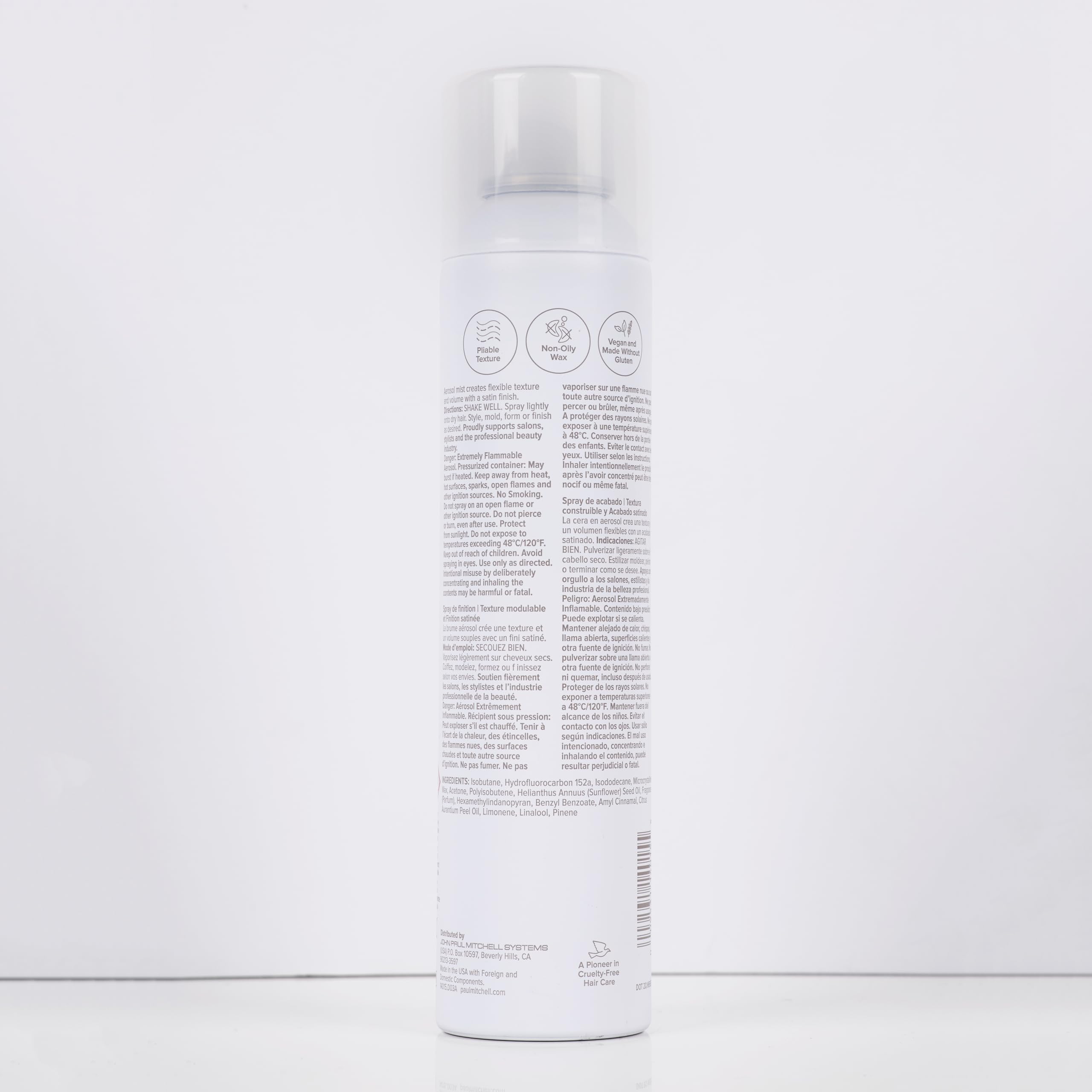 Paul Mitchell Spray Wax, Pliable Texture, Satin Finish, For All Hair Types Especially Fine to Medium