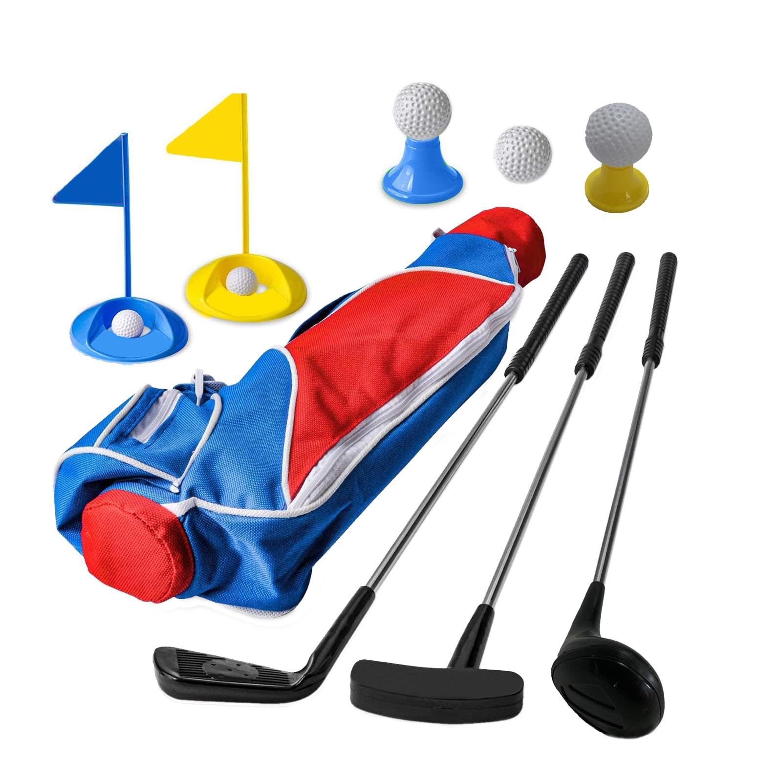 Juego de Palos de Golf Portátiles Y Educativos para Niños, Ideales para El Jardín, Interiores Y Patios Traseros.