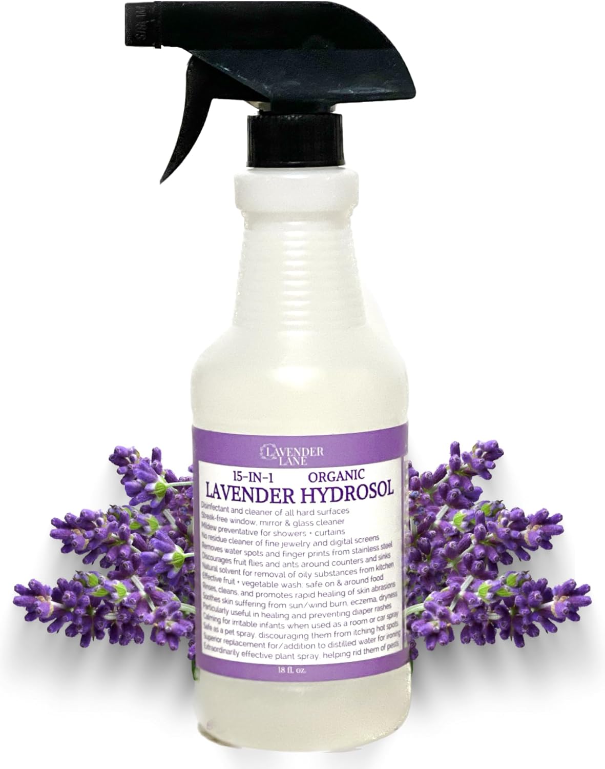 Lavender Hydrosol Floral Water, 64 oz - Distilled on Our USA Lavender Farm, Facial Toner, Aromatherapy, Linen & Room Mist - Image 8