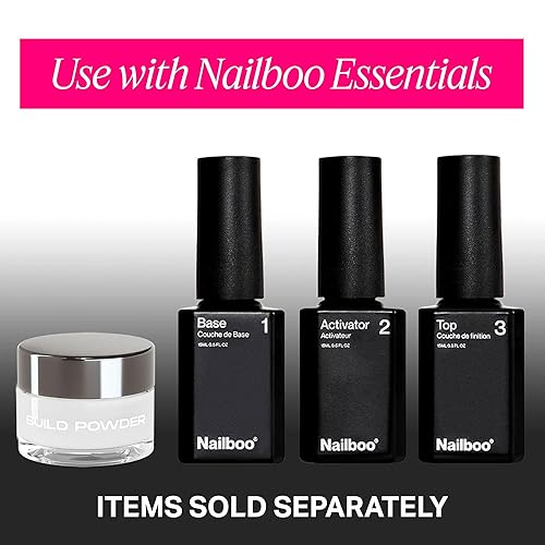 Miniatura 25 de Nailboo Polvo de inmersión para uñas – Polvo de inmersión de uñas transparente, hecho a medida con fórmula ultrafina altamente pigmentada,