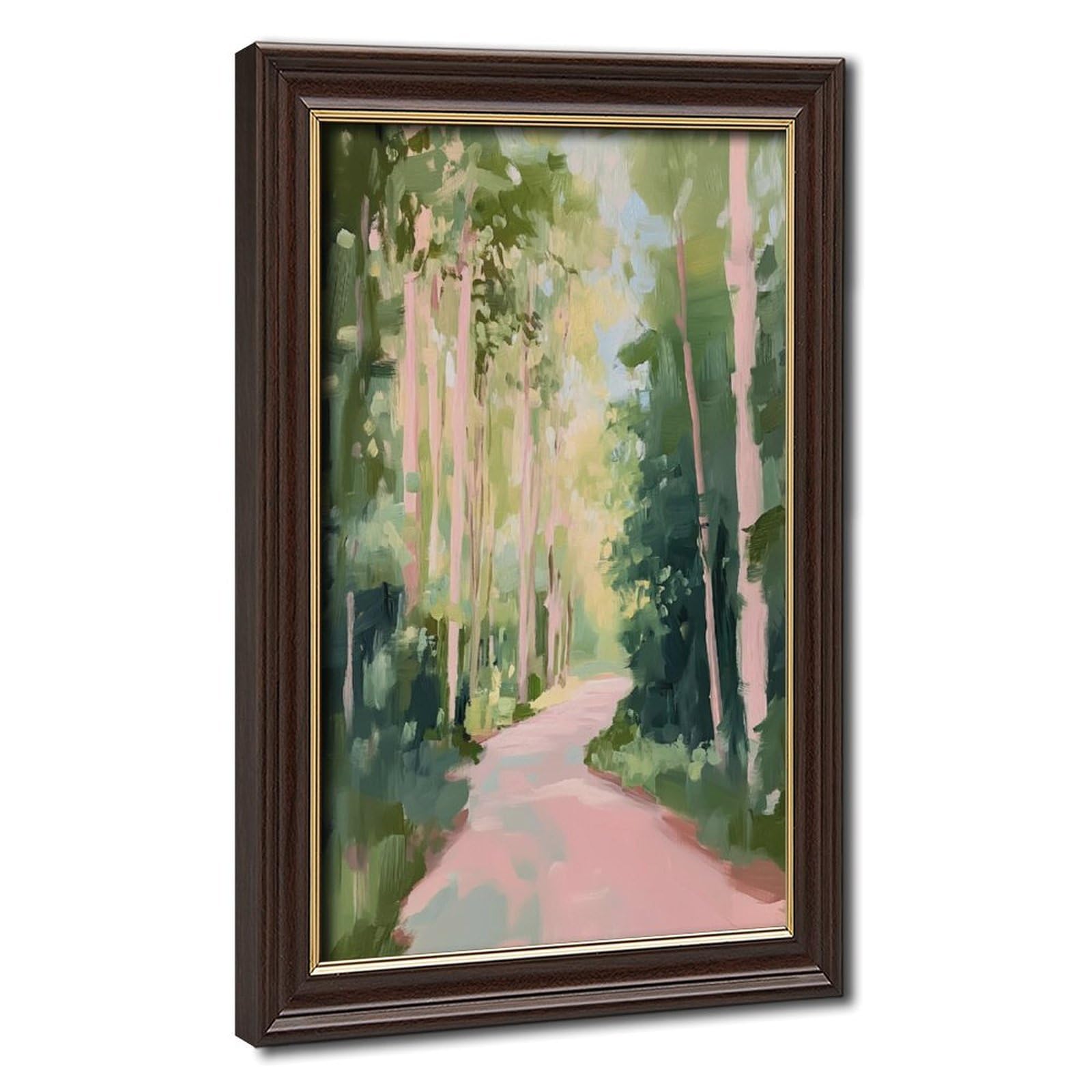 Bareronor Spring Forest Landscape Canvas Poster Bedroom Decor Landscape Office Room Decor Gift 24" L X 36" W
