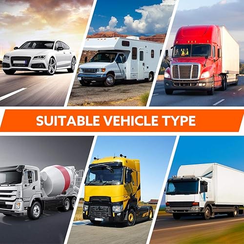 Miniatura 8 de Sistema de monitoreo de presión de neumáticos TPMS para RV, TS200 TPMS inalámbrico solar con 6 sensores externos de neumáticos, pantalla LCD