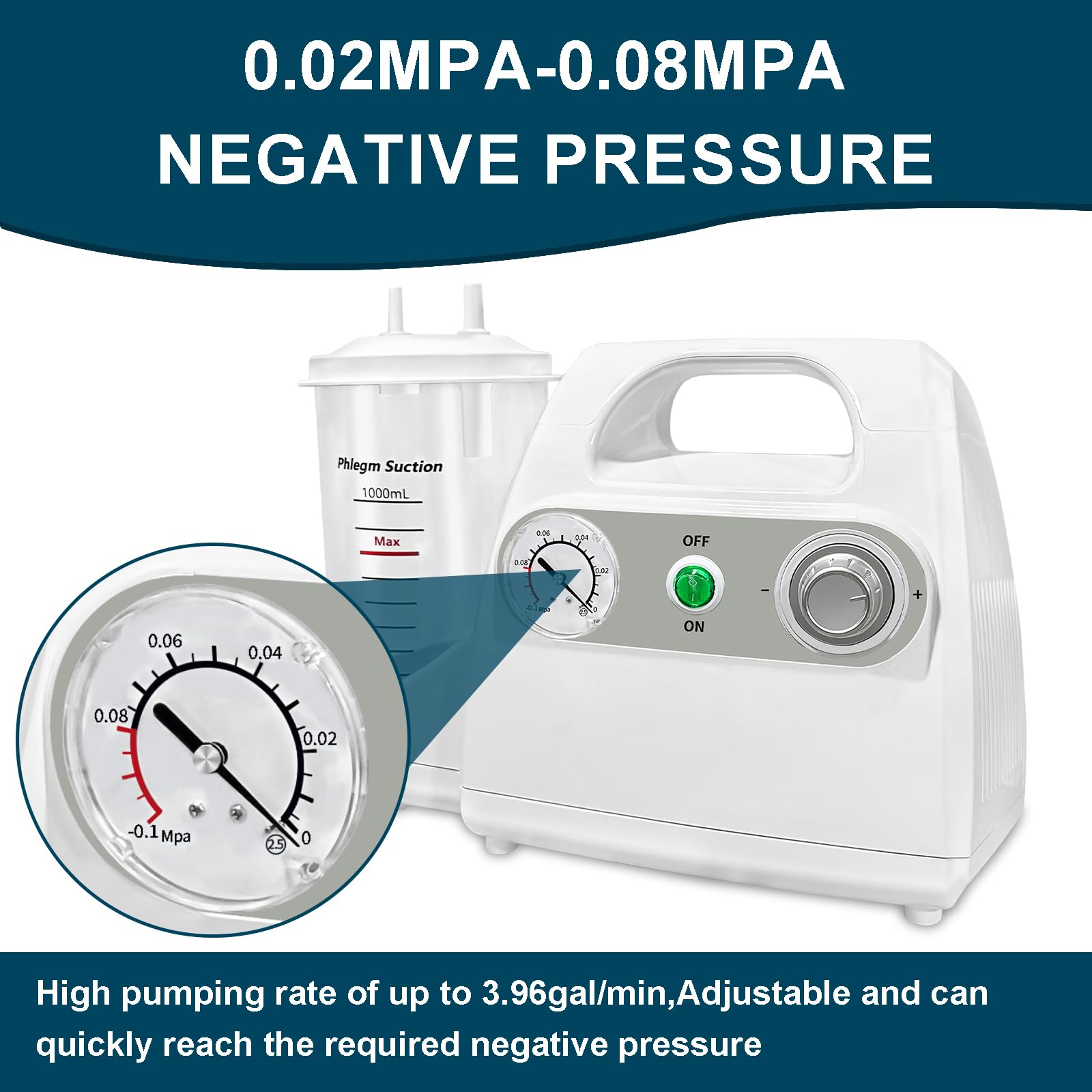 1000ml Portable Suction Machine for Home