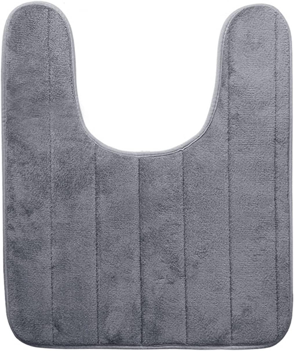 Allure Striped Chunky Bobble Toilet Mat 50 x 50cm Thick, HandWoven