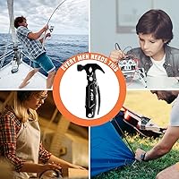 Vista 6 de Martillo Multiherramienta 12 en 1, Equipo de Camping, Herramienta de Supervivencia, Regalo de Cumpleaños y Navidad para Hombres, Regalos de Navidad