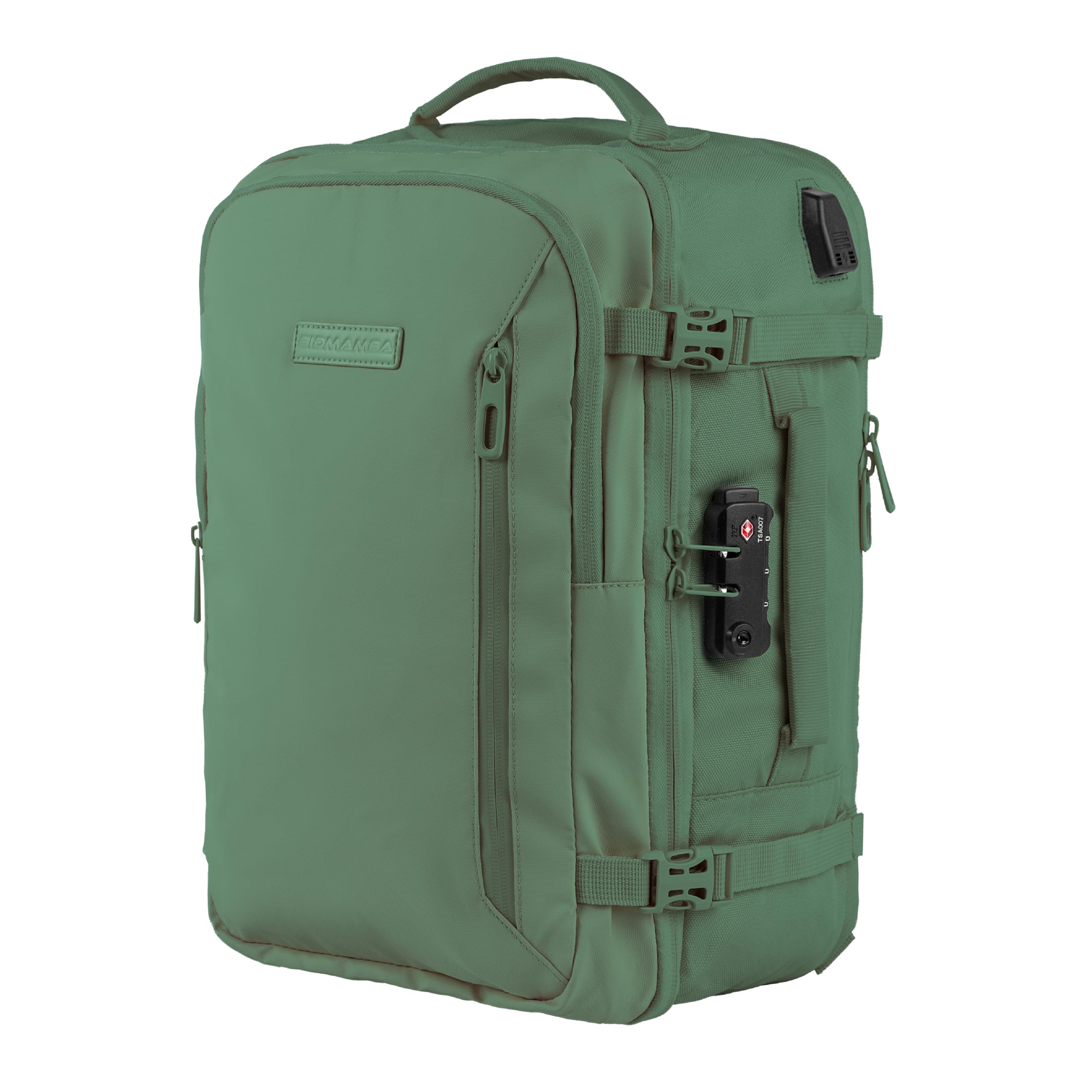 Zaino Bagaglio A Mano 40x20x25 Ryanair, Zaino Borsa 20L Voli Low Cost Easyjet - Verde Militare