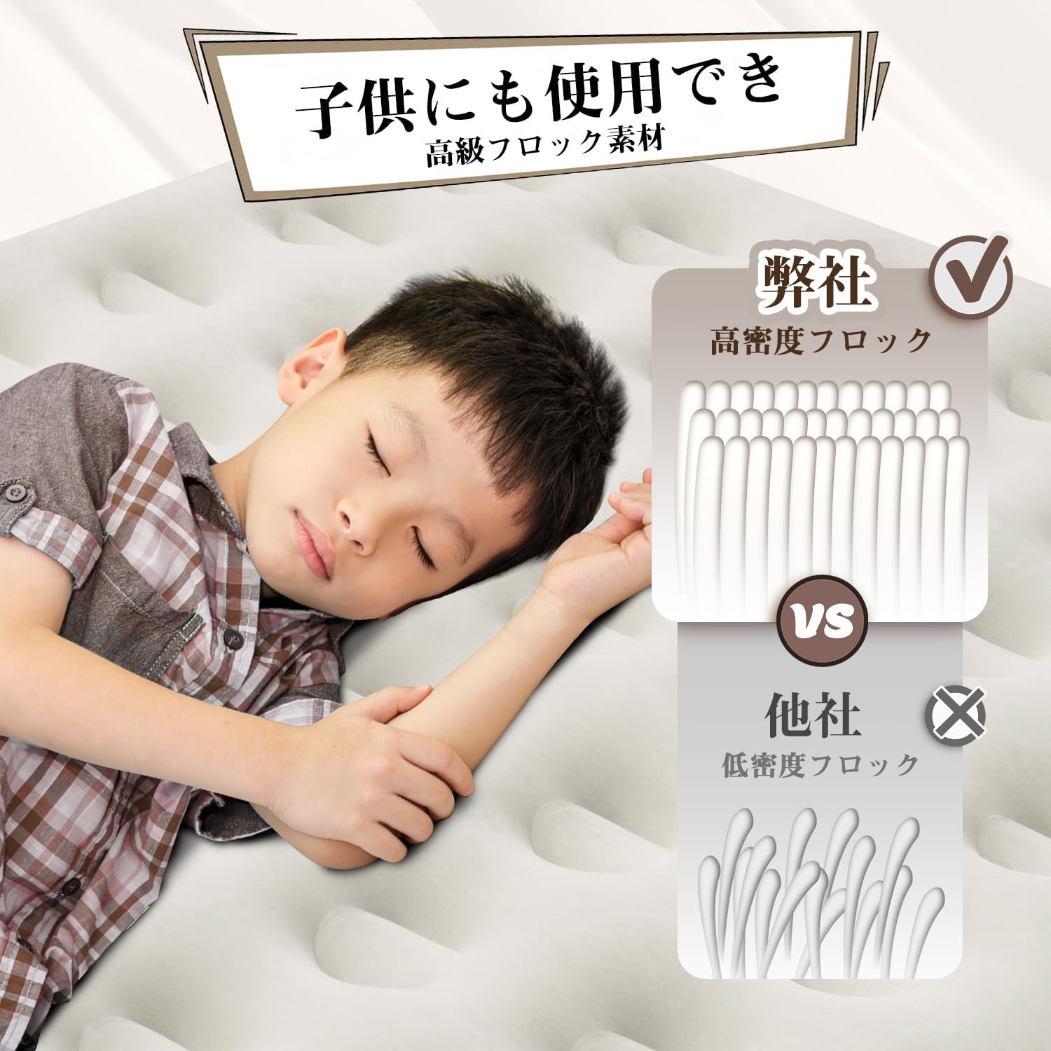 Amazon.co.jp: Kotesoto エアーベッド 電動ポンプ内蔵 エアーマット