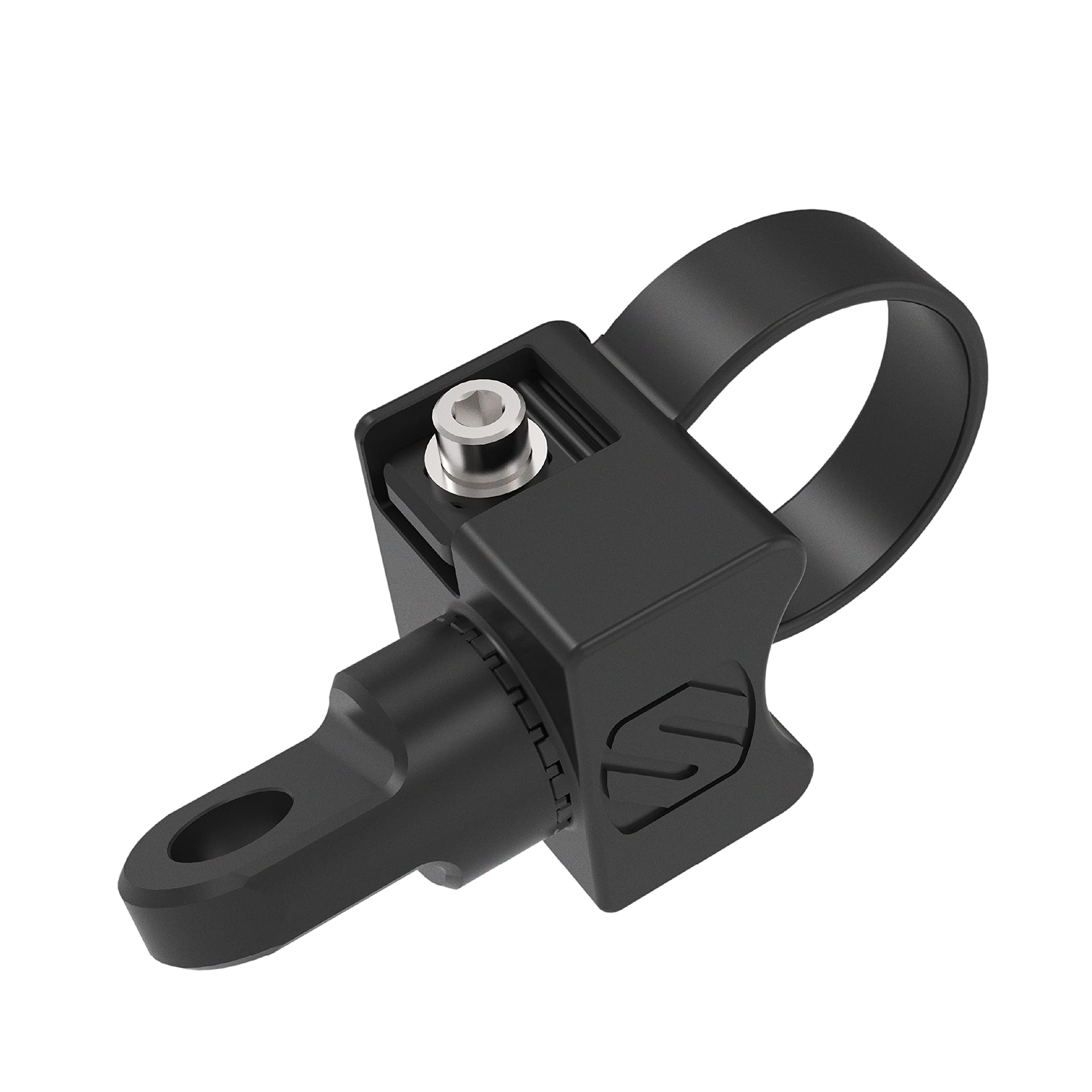 Scosche PSM21006-15 BaseClamp Adjustable Whip/Flag Mount Base with 1.5” Tube Clamp for ATV's UTV's and Side x Sides, Black