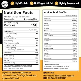 TGS Nutrition Chocolate Whey Protein Powder 2lb - No Artificial Sweeteners, All Natural Ingredients, No Stevia, GMO Free - Whey Concentrate for Men & Women Shakes, Smoothies - Muscle Recovery