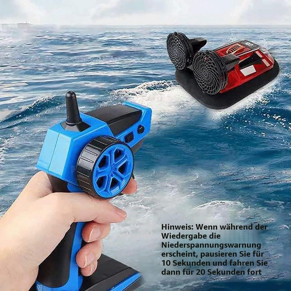 Amphibious Hovercraft Rc Boot 2,4G All Terrain Wasser Strand Pool Funkgesteuertes Boot Wasserdicht Geburtstagsgeschenk