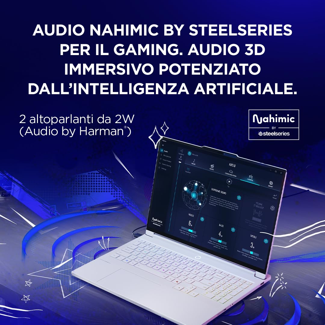 Lenovo Legion 7 Gaming Notebook OLED WQXGA 16" 240Hz, NVIDIA GeForce RTX 5060 8GB, Intel Core Ultra 7 255HX, RAM 32GB, SSD 1T, Windows 11 Home, Tastiera RGB - Laptop Gaming Premium Alte Prestazioni