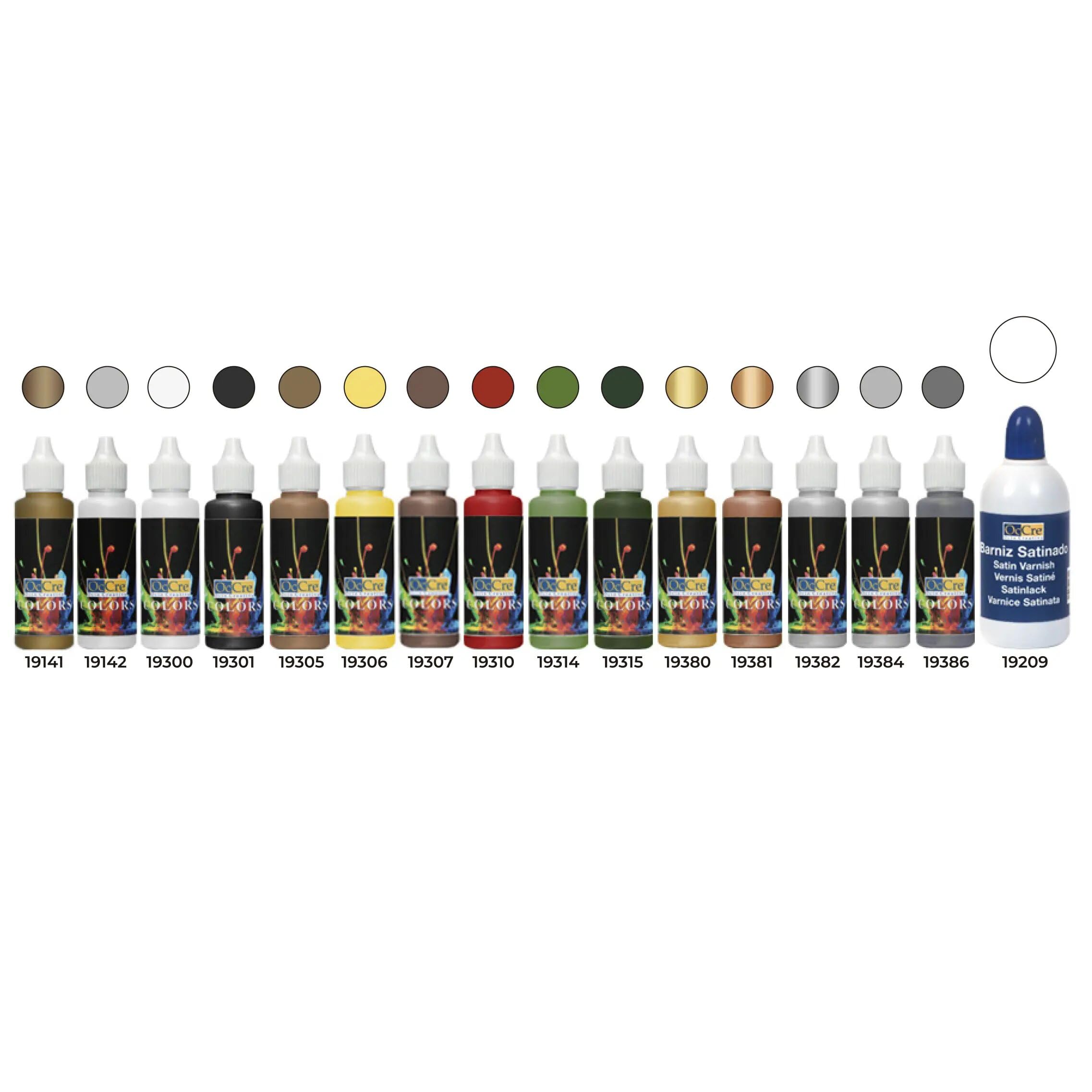 Occre Various Ref. 90523 Mississippi Acrylic Paint Pack - 15 X 30 Ml + 1 X 100 Ml