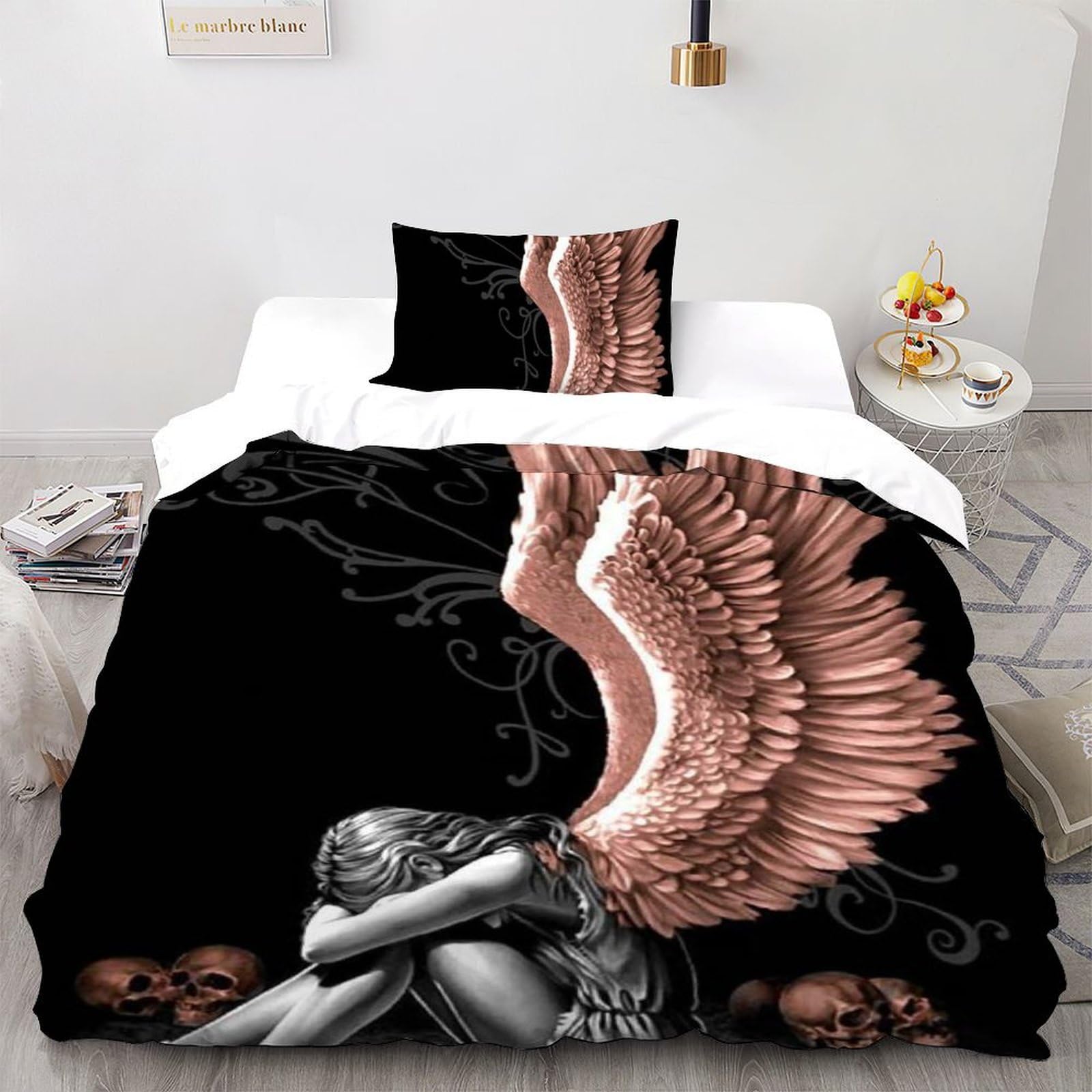Housses de couette simple 3D enfant 2 pièces avec taies d'oreiller single