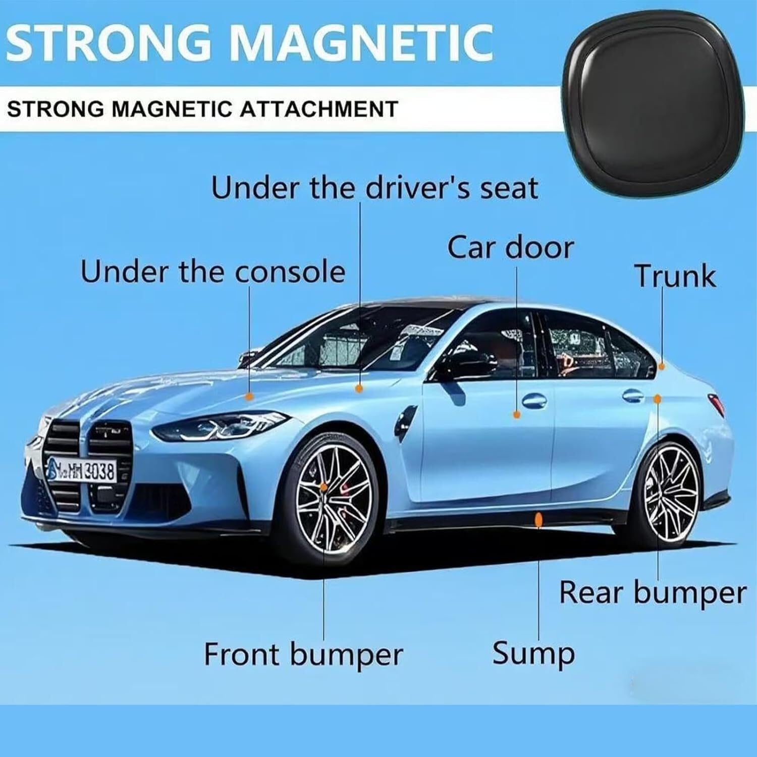 Mini localizzatore GPS magnetico senza quote mensile, batteria 180 giorni, monitoraggio in tempo reale per auto, bambini e animali domestici, copertura UK e UE, app iOS/Android