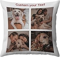 Vista 10 de Funda de almohada personalizada con collage de fotos, funda de almohada personalizada con imágenes de mascota, mamá, papá, ella, regalo del día