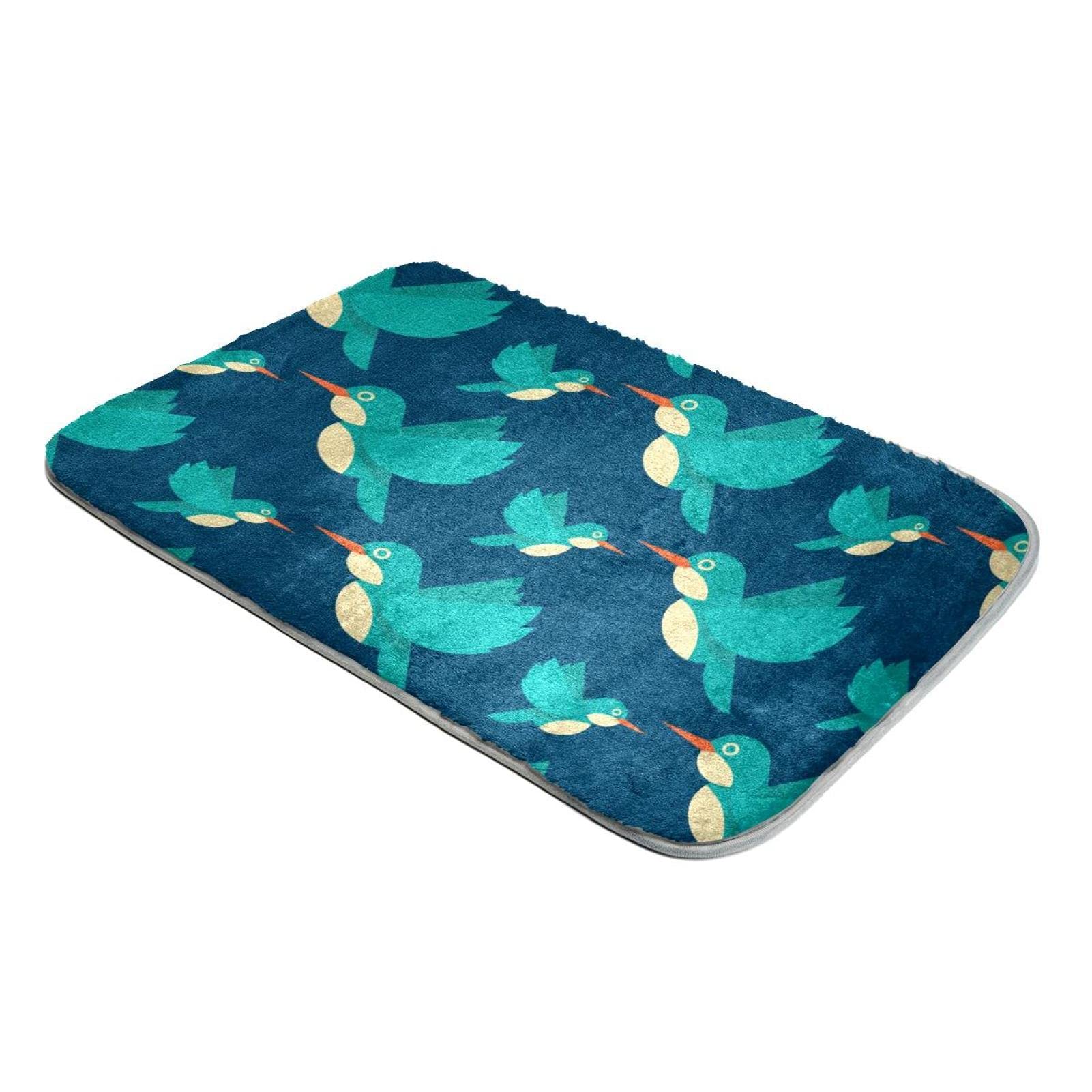 Tapis fausse fourrure bleu marine grand tapis salon poils longs colibri doux