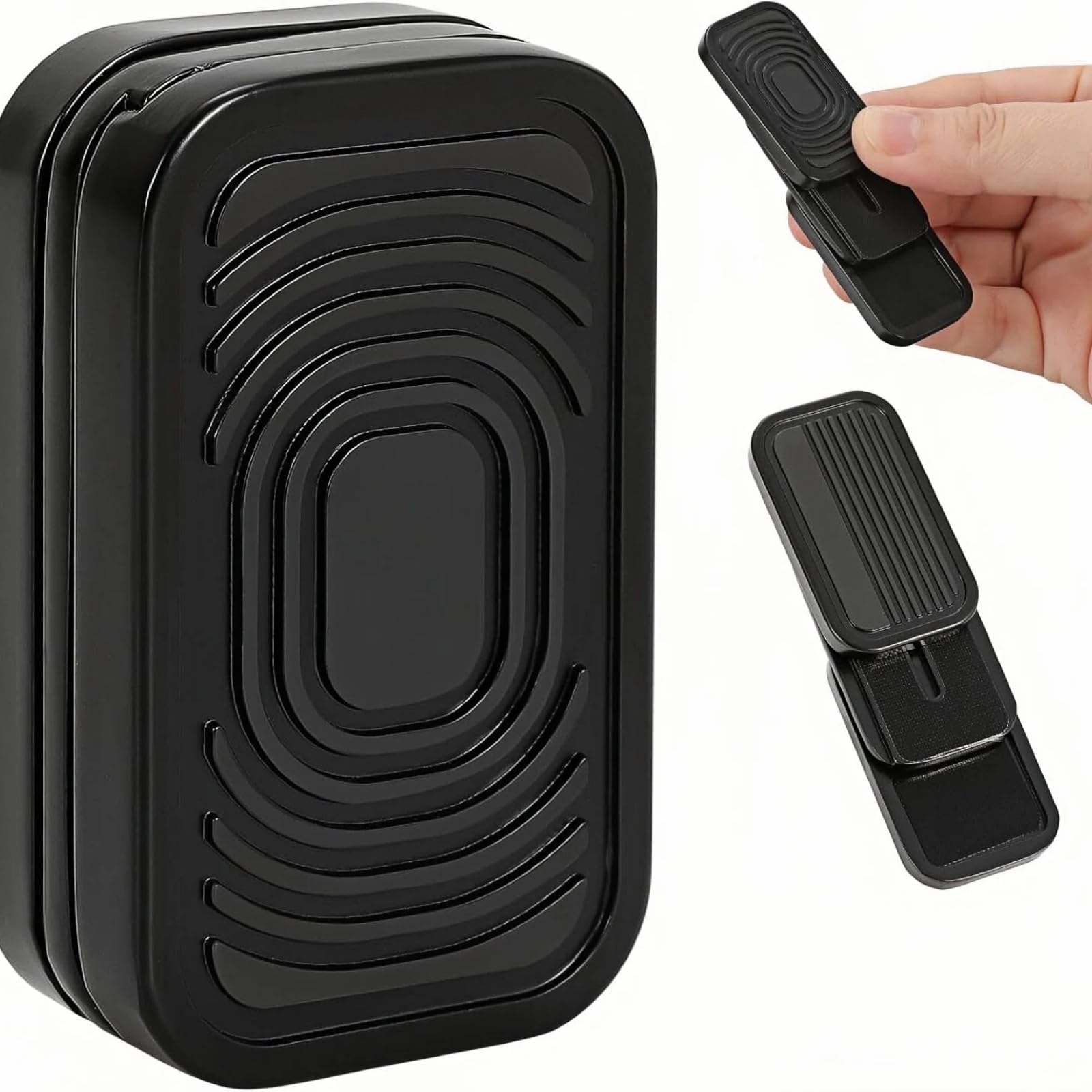 Vitoki EDC Fidget Slider for Adults and Teens,Desk Magnet Toy for Office and Study, Fidget Toys for Stress Relief, ADHD and Reduce Leg Shaking,Gifts for Boyfriend, Husband and Friends （ A-Black）