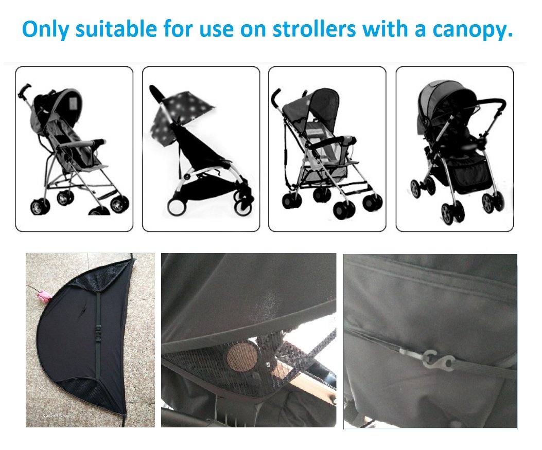double stroller shade extender