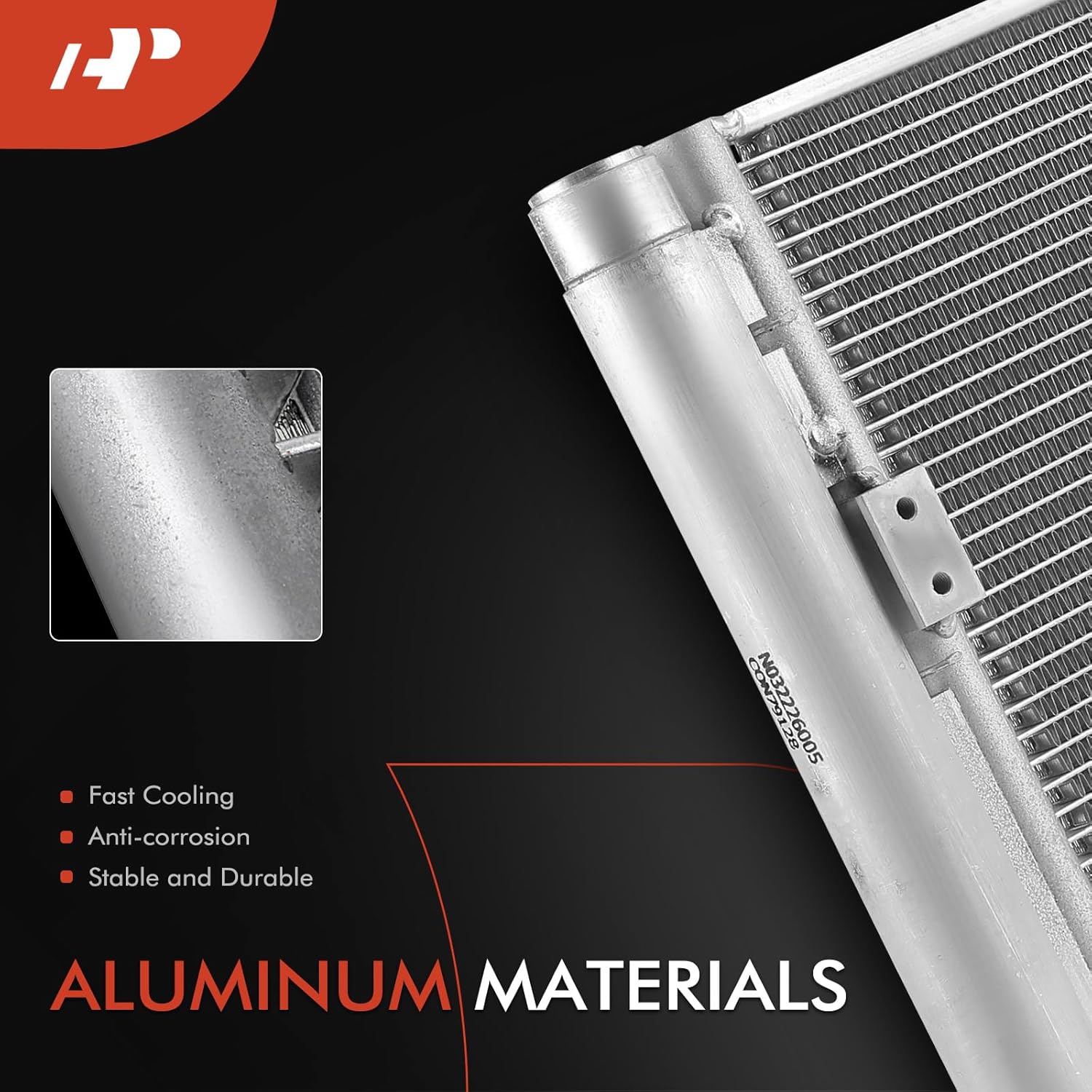 A-Premium Air Conditioning A/C Condenser Compatible with Chevrolet, GMC & Isuzu Models, W3500 W4500 W5500 Tiltmaster Forward, NPR, NQR, NRR