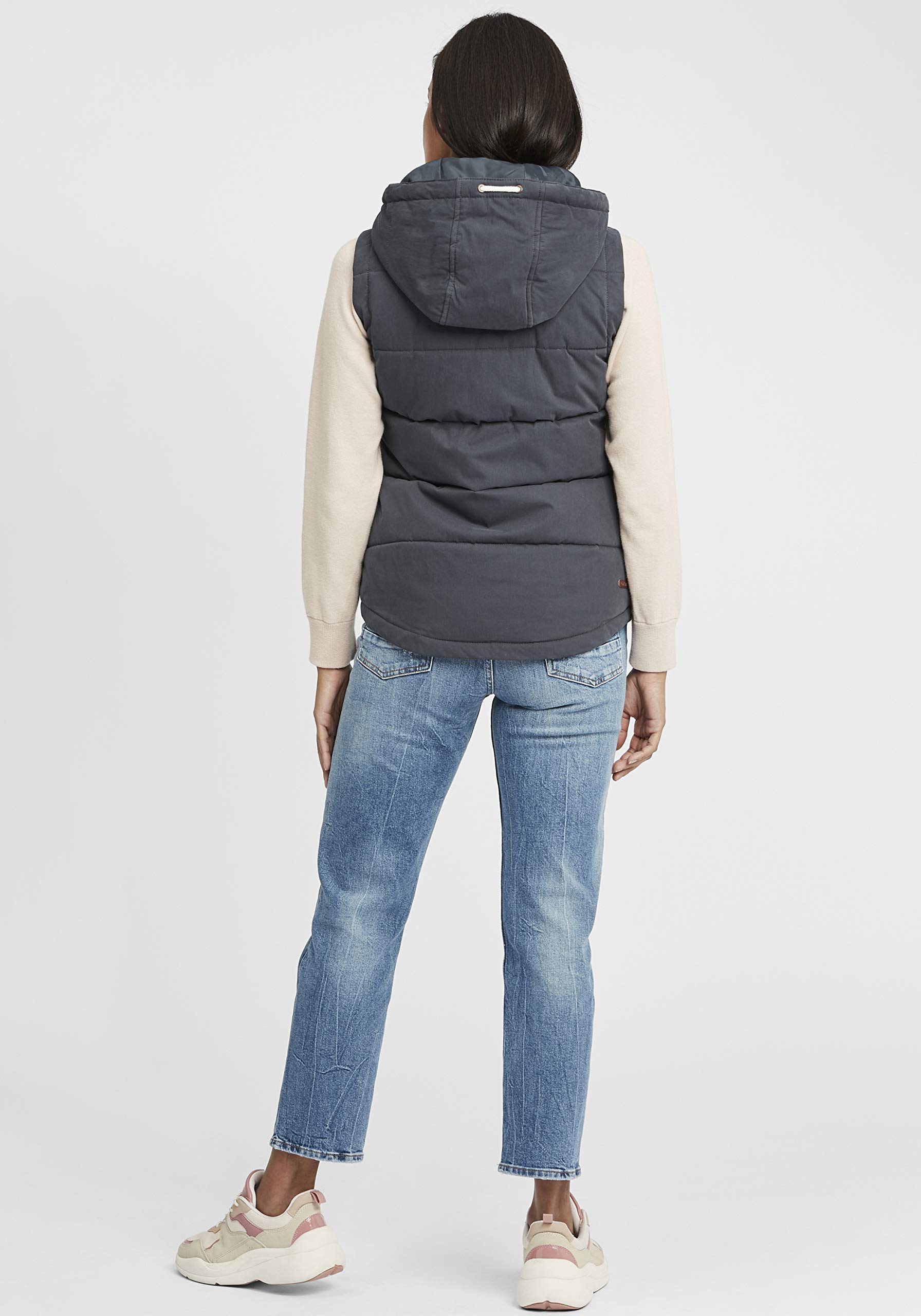 Desires Lew Doudoune sans Manches Gilet Veste pour Femme À Capuche
