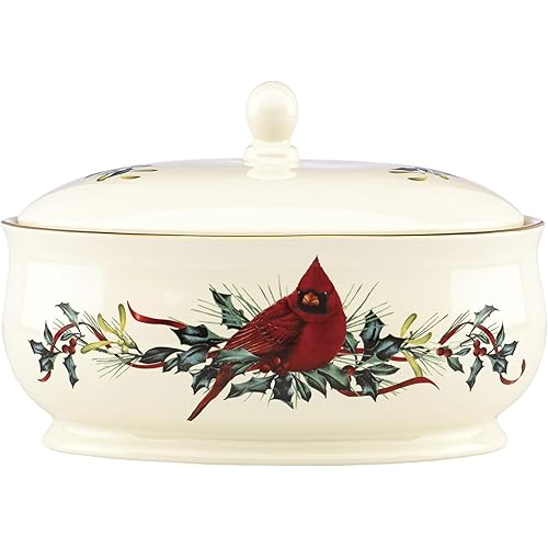 Lenox 870601 Winter Greetings Covered Dish, Christmas & Holiday Hosting