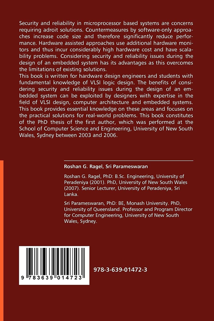 Microarchitectural Support for Security and Reliability: An Embedded Systems Perspective