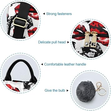 ALAZA Leopard Cheetah Red Lips Backpack Purse for Women Anti Theft Fashion Back Pack Shoulder Bag