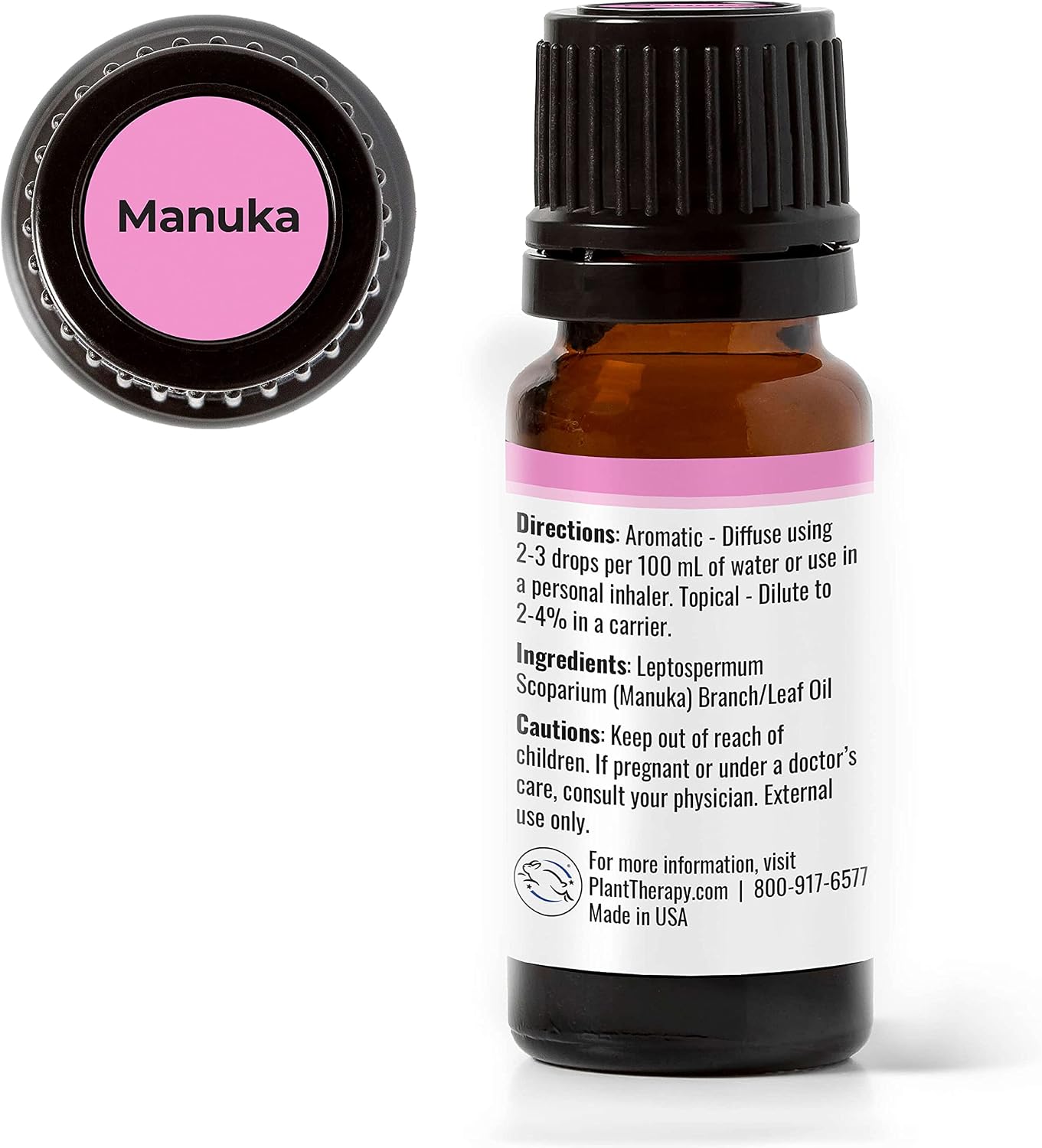 Plant Therapy Manuka Essential Oil 10 mL (1/3 oz) 100% Pure, Undiluted, Therapeutic Grade