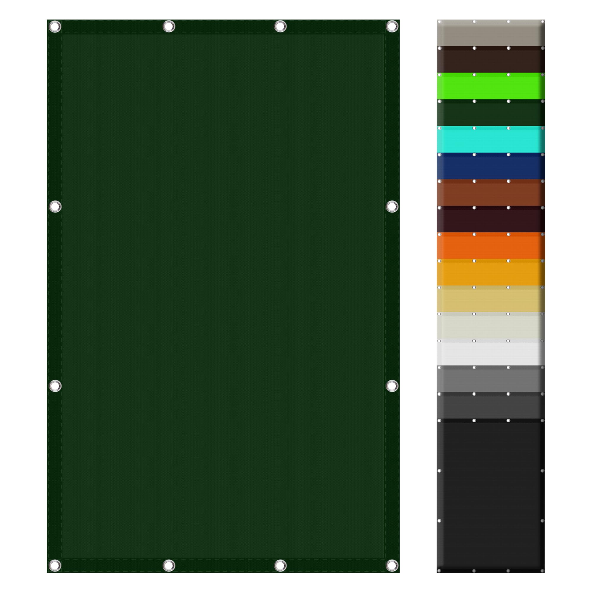 Voile d'ombrage pare soleil 3.3x4m protection solaire extérieur sable vert