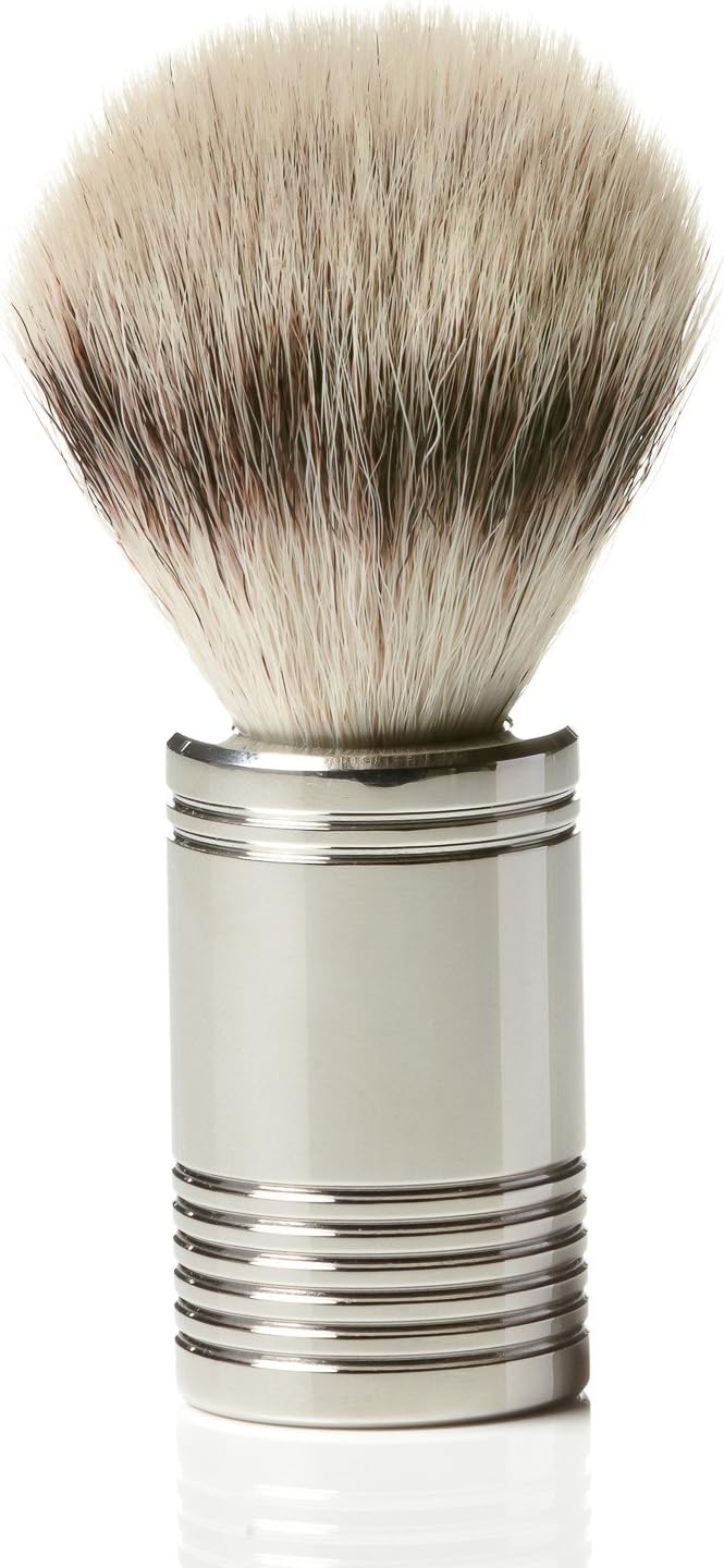 Synthetic Silvertip Fibre Shaving Brush with Solid Stainless Steel Handle
