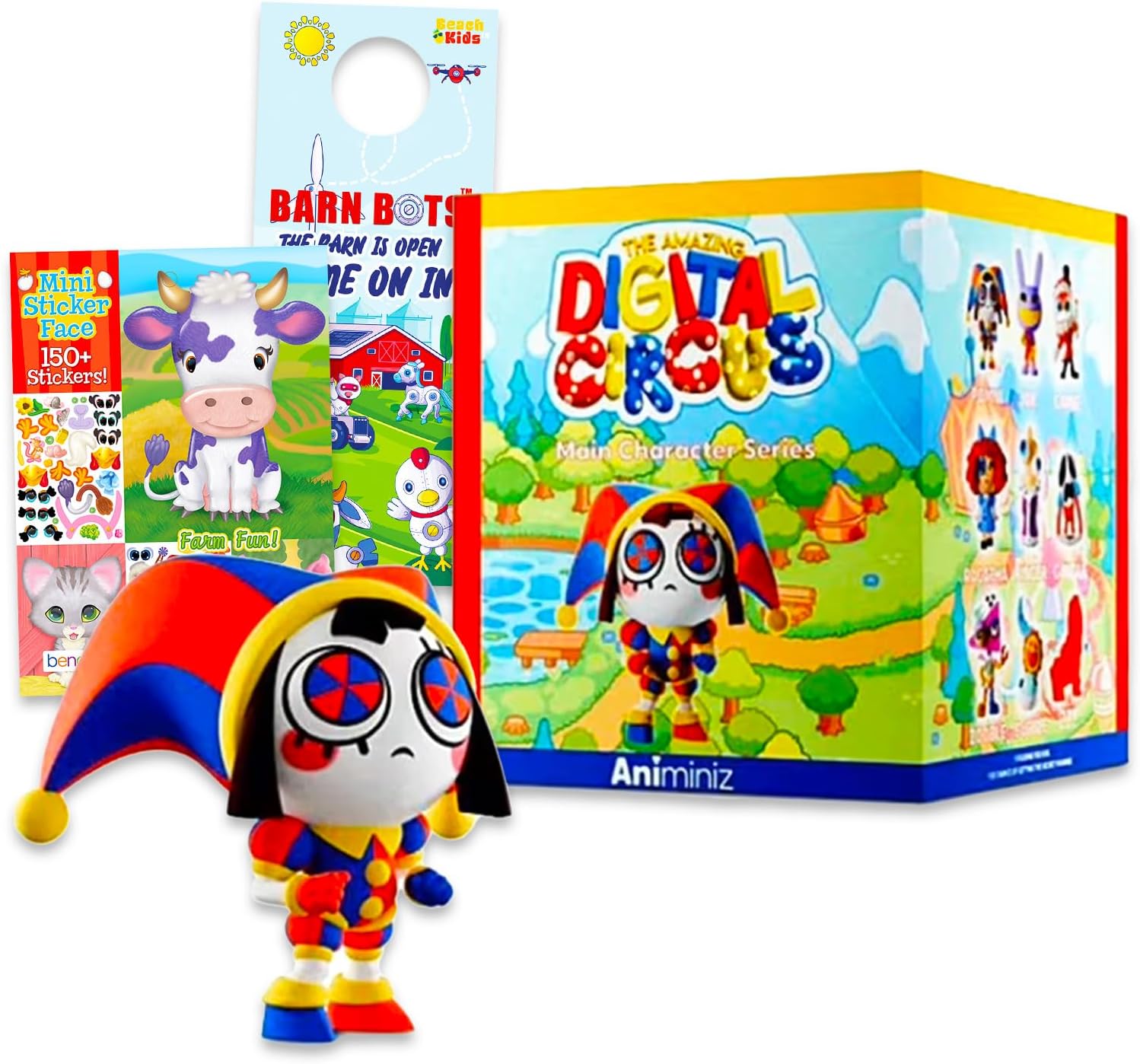 The Amazing Digital Circus Figurine Blind Boxes Set - Bundle with Animiniz Figurines, Plus Stickers, More | Collectible The Amazing Digital Circus Figurines