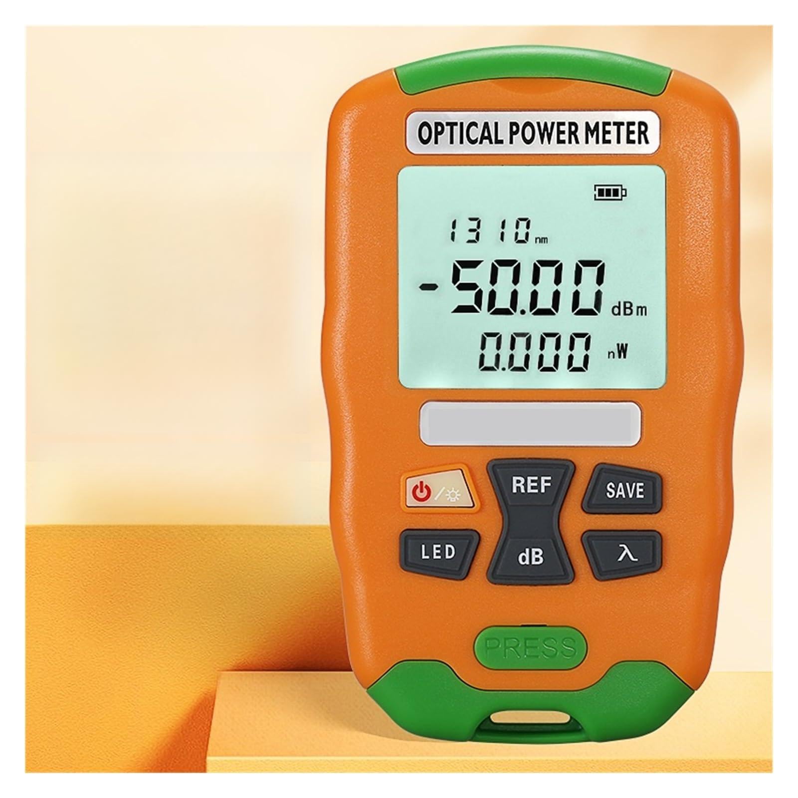 Fiber Tester, DC7/DC5/D7/D5 Mini Optical Power Meter Fiber Optic Tester OPM with LED Lighting.(AUA-D5)