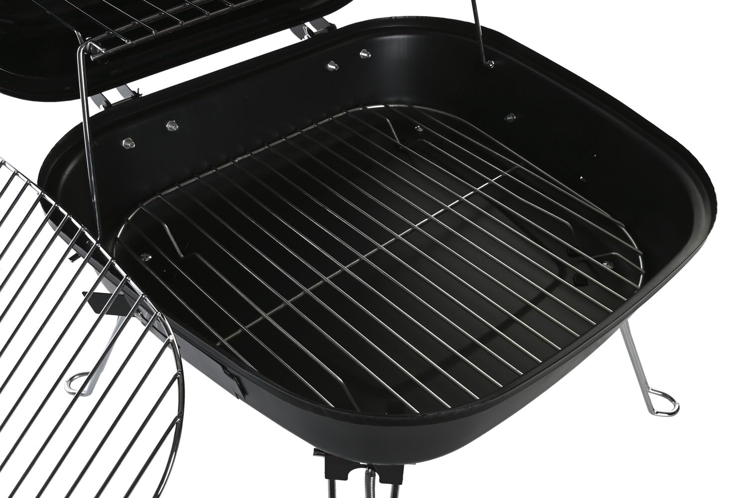 BARBACOA ACERO 44,5X42X34 SOBREMESA NEGRO