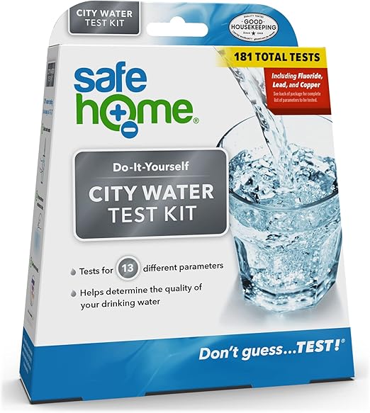 Safe Home® CITY WATER Test Kit DIY Testing for 13