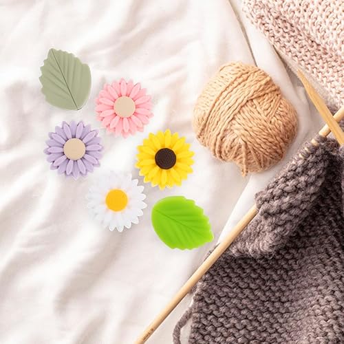 Miniatura 2 de EXCEART Protectores de aguja de tejer limas, protectores de aguja de coser, cubierta de aguja de tejer, cubierta protectora de punta de aguja,