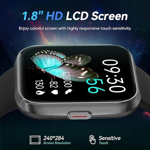 Miniatura 7 de Relojes inteligentes para hombre, Android y iPhone, 1.8 pulgadas, Alexa integrado, reloj de seguimiento de actividad física con llamadas Bluetooth,