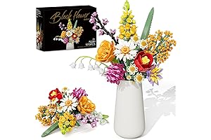 Easy-to-Assemble Lego Flower Building Set