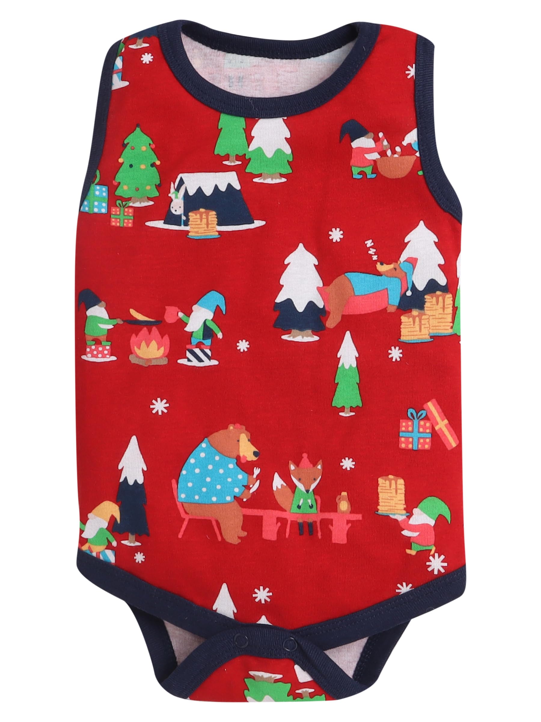 EIO Newborn Baby Cotton Romper Sleepsuit | Sleeveless Jumpsuit Bodysuit for Boys & Girls | Soft Breathable Baby Clothes Combo Pack 4
