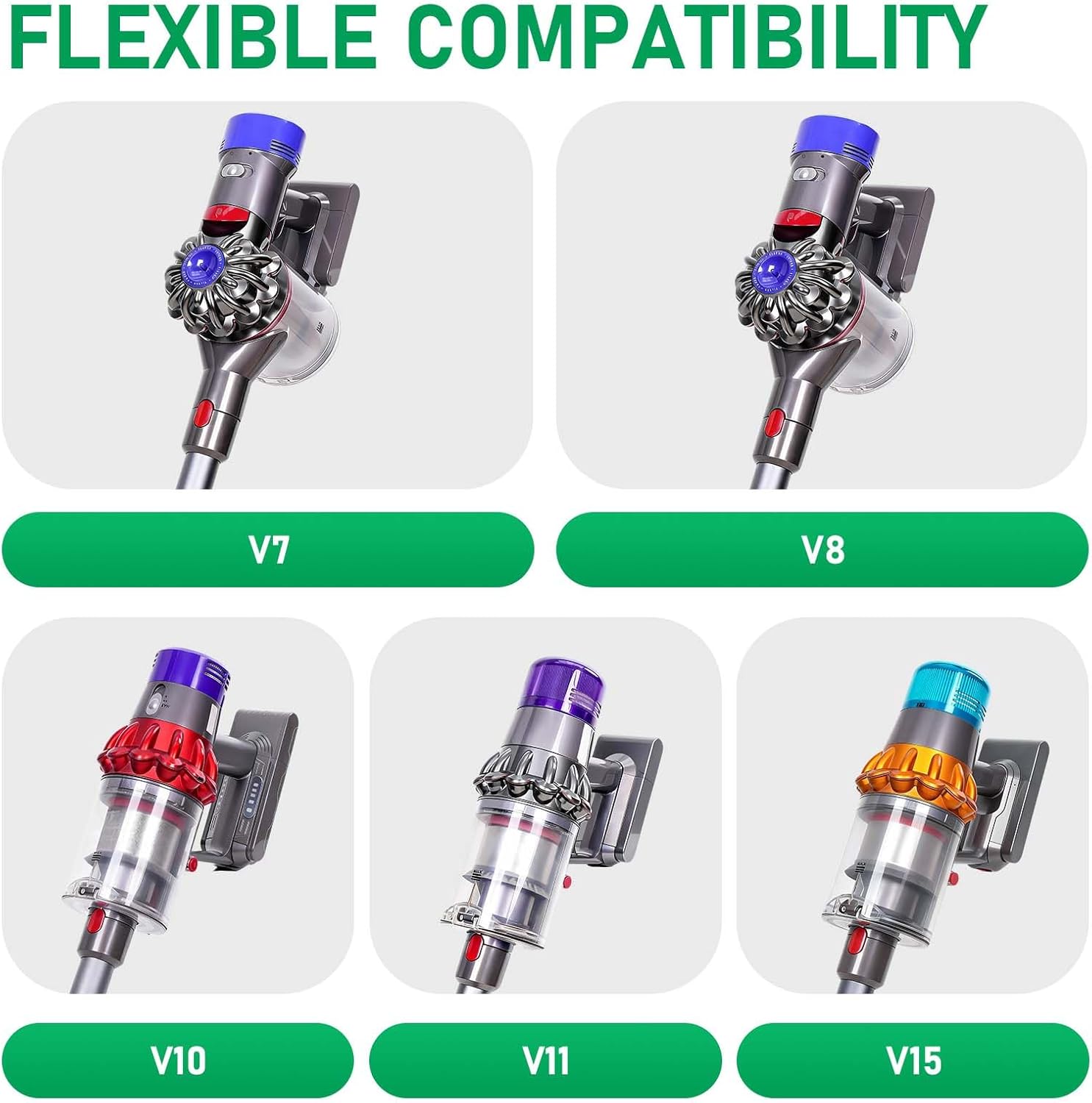 Replacement Extension Wand Tube Quick Release Compatible with Dyson V15 V11 V10 V8 V7 Vacuum Accessories Parts, 28.7in Extension Cleaner Attachment for Home Office Grey