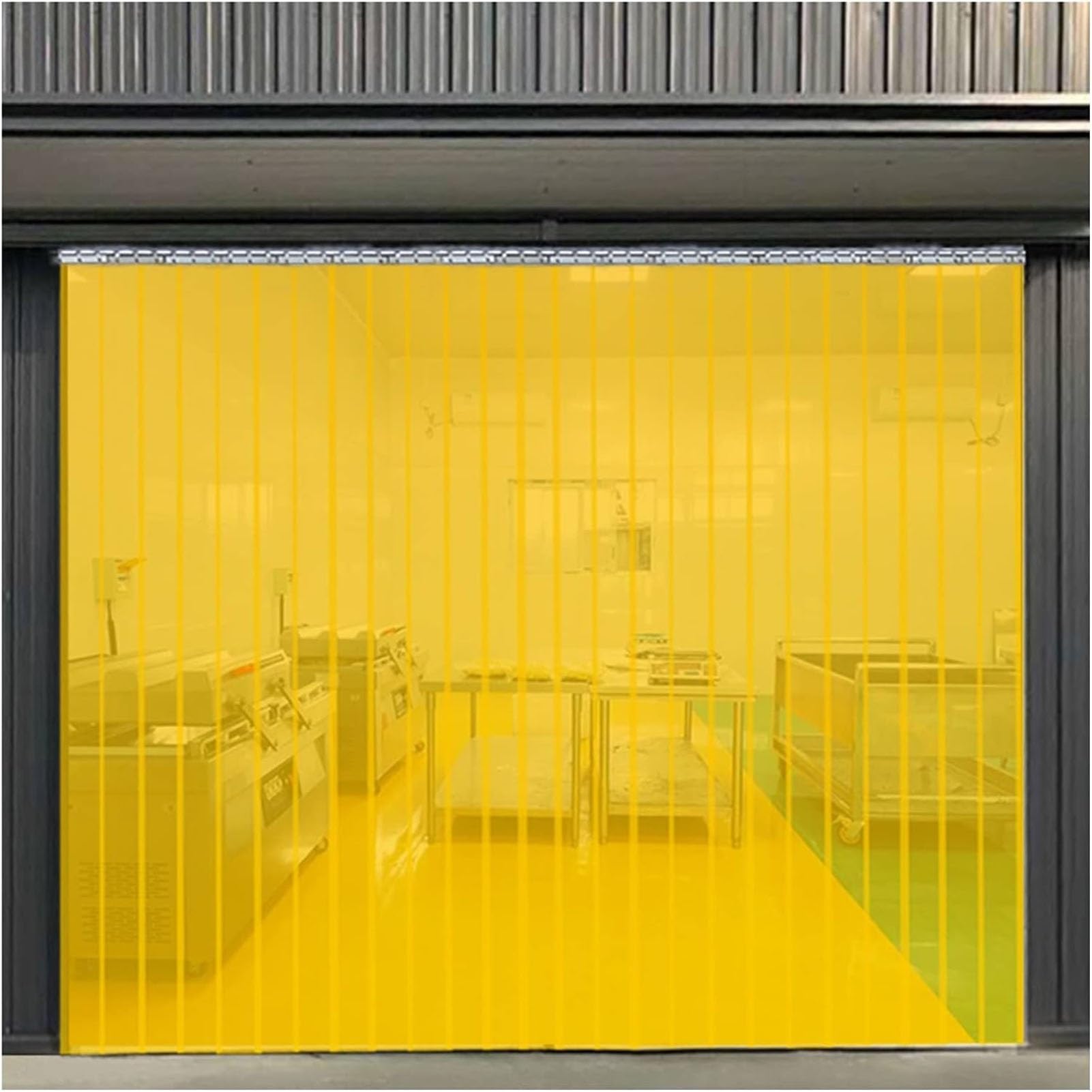 Rideau à lanières en PVC, Rideau de Porte à lanières en Vinyle, Porte à lanières en Plastique épais Standard pour congélateurs, entrepôt, Porte de Garage (Couleur : 2,1 mm, Taille : 1,35 x 2