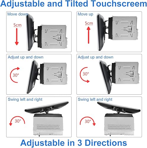 Miniatura 6 de Estéreo de coche doble DIN inalámbrico CarPlay Android Auto 2G+32G desmontable 10 pulgadas pantalla táctil Android radio coche Bluetooth AM FM