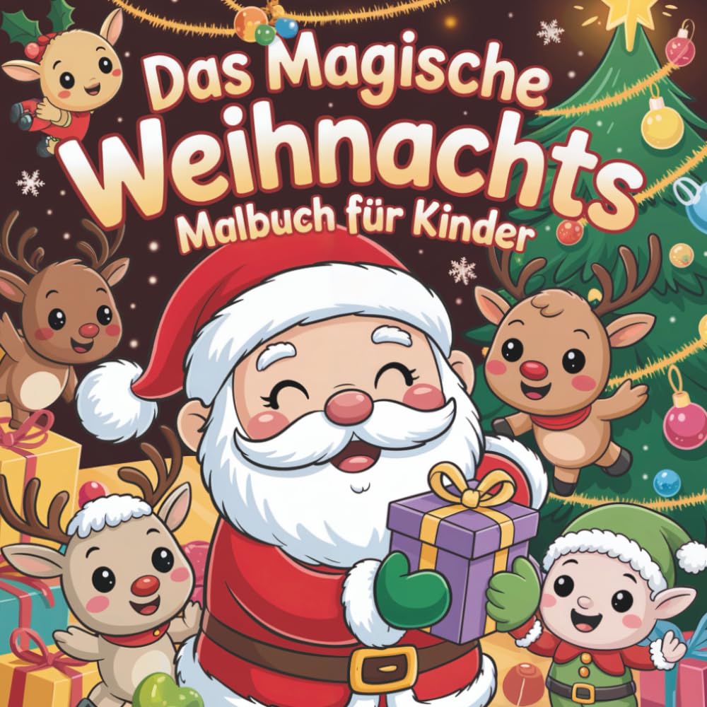 Das magische Weihnachts Malbuch für Kinder: fördert Kreativität, Fantasie, Konzentration & Weihnachtsstimmung-Ein liebevoll gestaltetes ... kreativem Lernen in der Weihnachtszeit