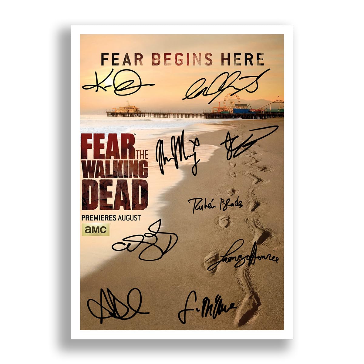 Memorabilia A4 Poster Only Fear The Walking Dead Cast Signed Autograph Signature Autographed A4 Poster Photo Print Photograph Artwork Wall Art Picture Tv Show Series Season Dvd Boxset (A4 Poster Only)