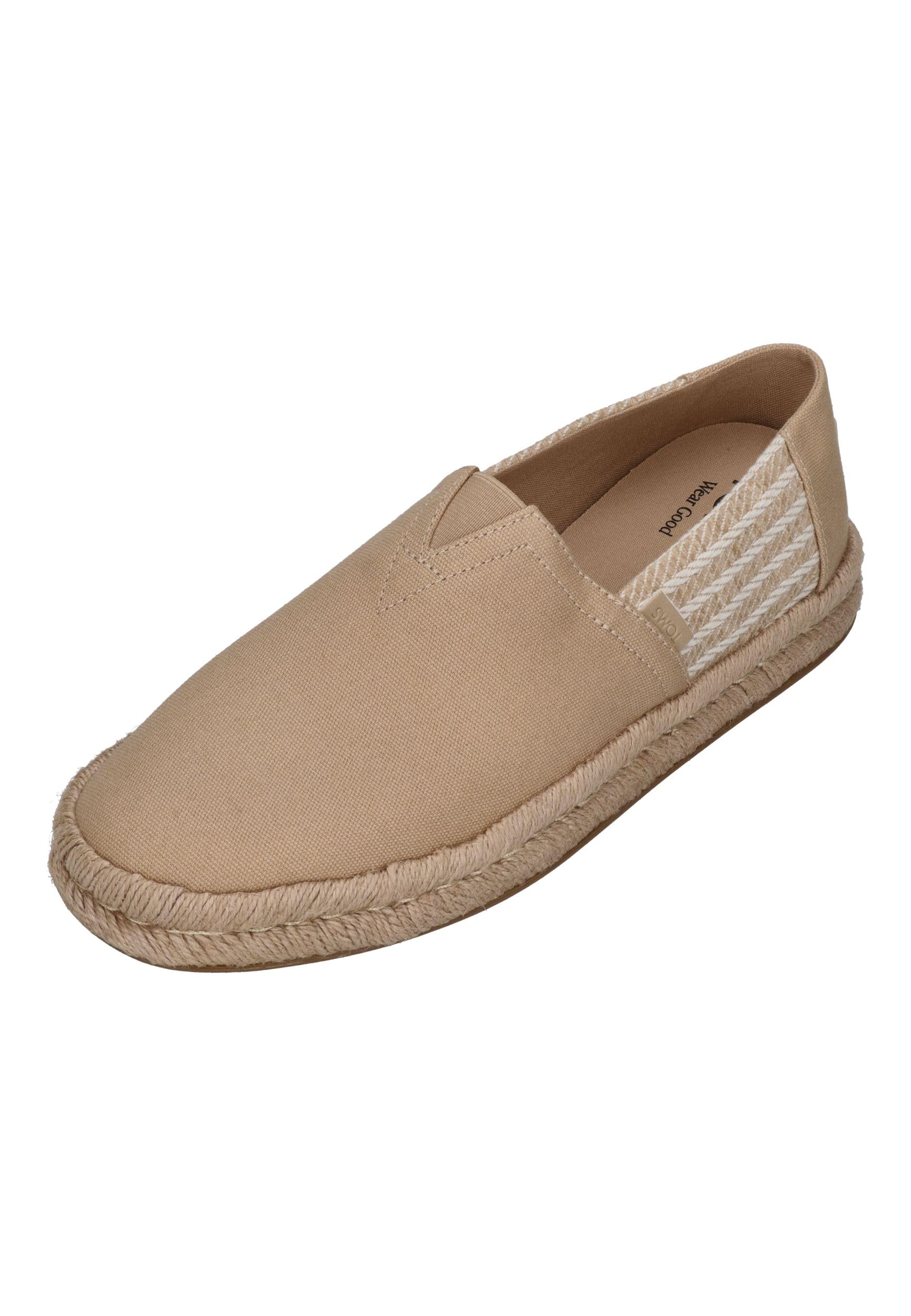 TOMS Herren Espadrilles Alpargata Rope 2.0 10023184 Oatmeal Nautical Stripe