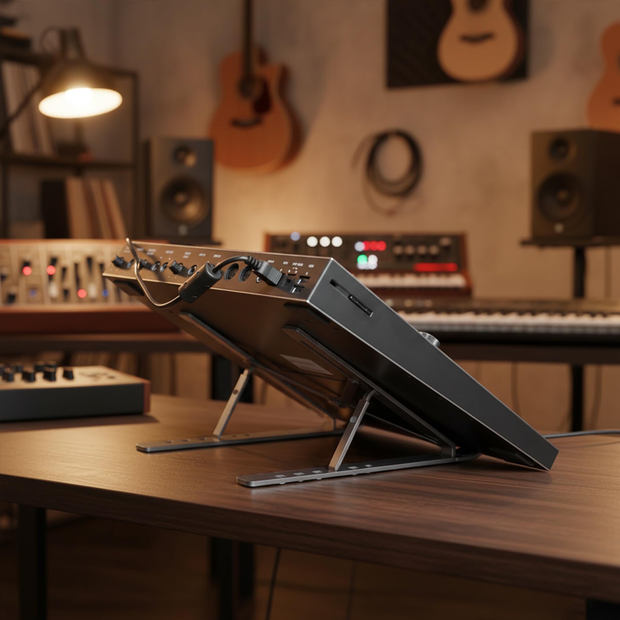 Musiin Adjustable Drum Controller Audio Device Stand Holder, Compatible with Native Instruments Maschine Plus Mk3