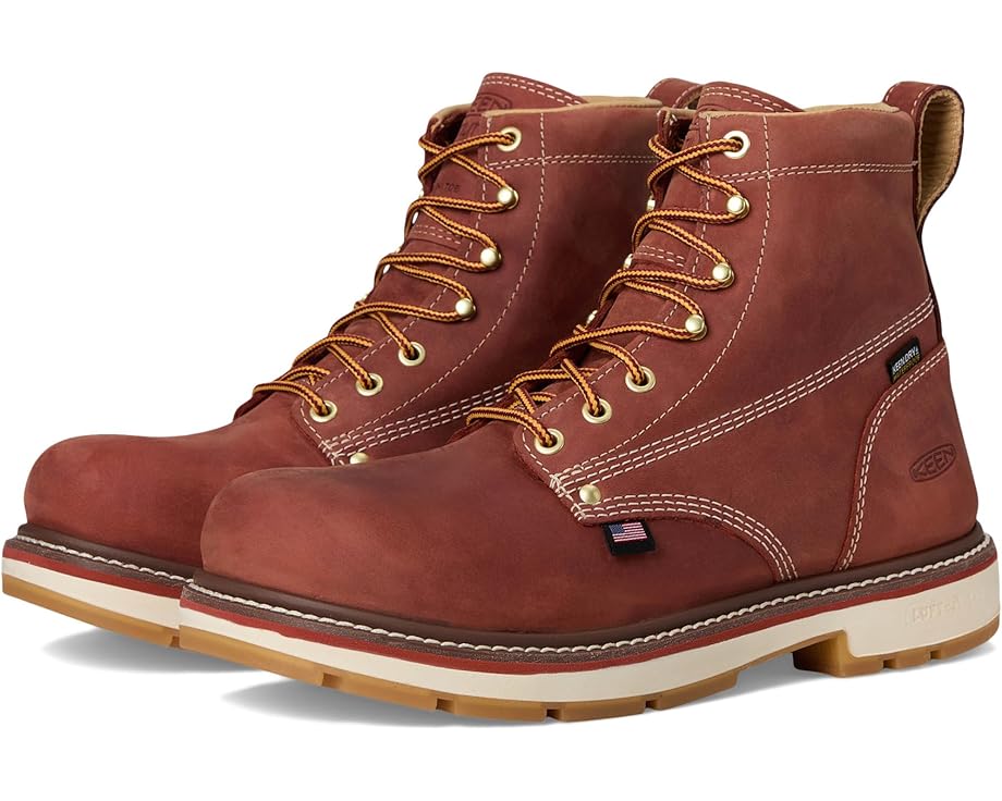 KEEN Utility Liberty 6" Waterproof 90° Heel Boots (Carbon Toe) - Pair View