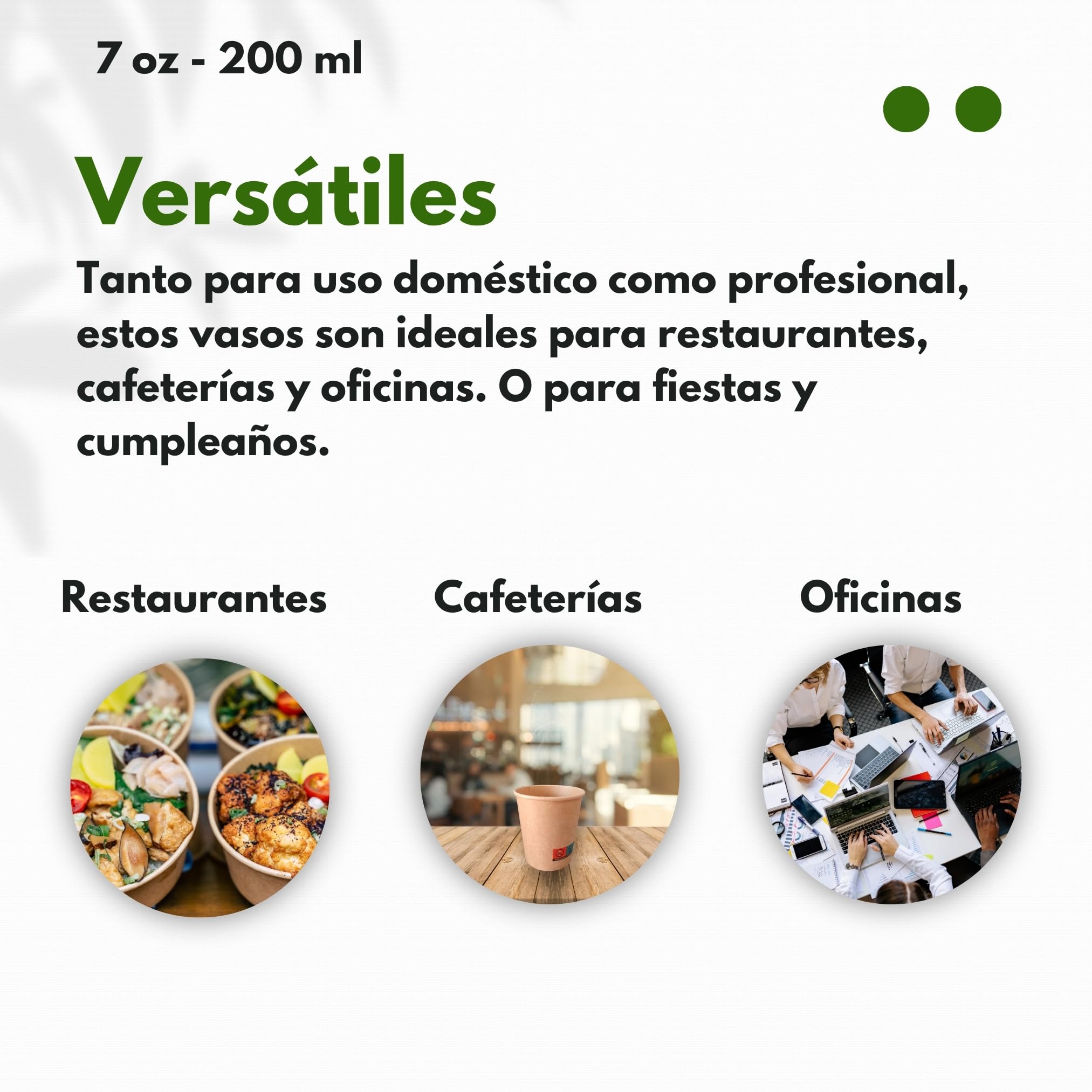 Vasos Desechables de Café Para Llevar - Vasos Cartón para Servir el Café, el Té, Bebidas Calientes y Frías (7 oz - 200 ml, Kraft) - Caja de 1.000 vasos