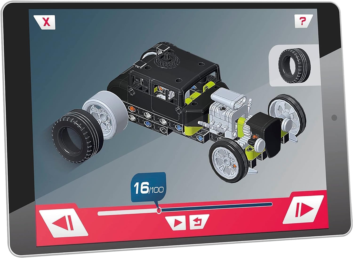 Clementoni - Set Constructions Enfants 8ans - Hot Rod et Camion de Course - Mon Atelier mécanique - Jeu Scientifique - Fabriqué en Italie