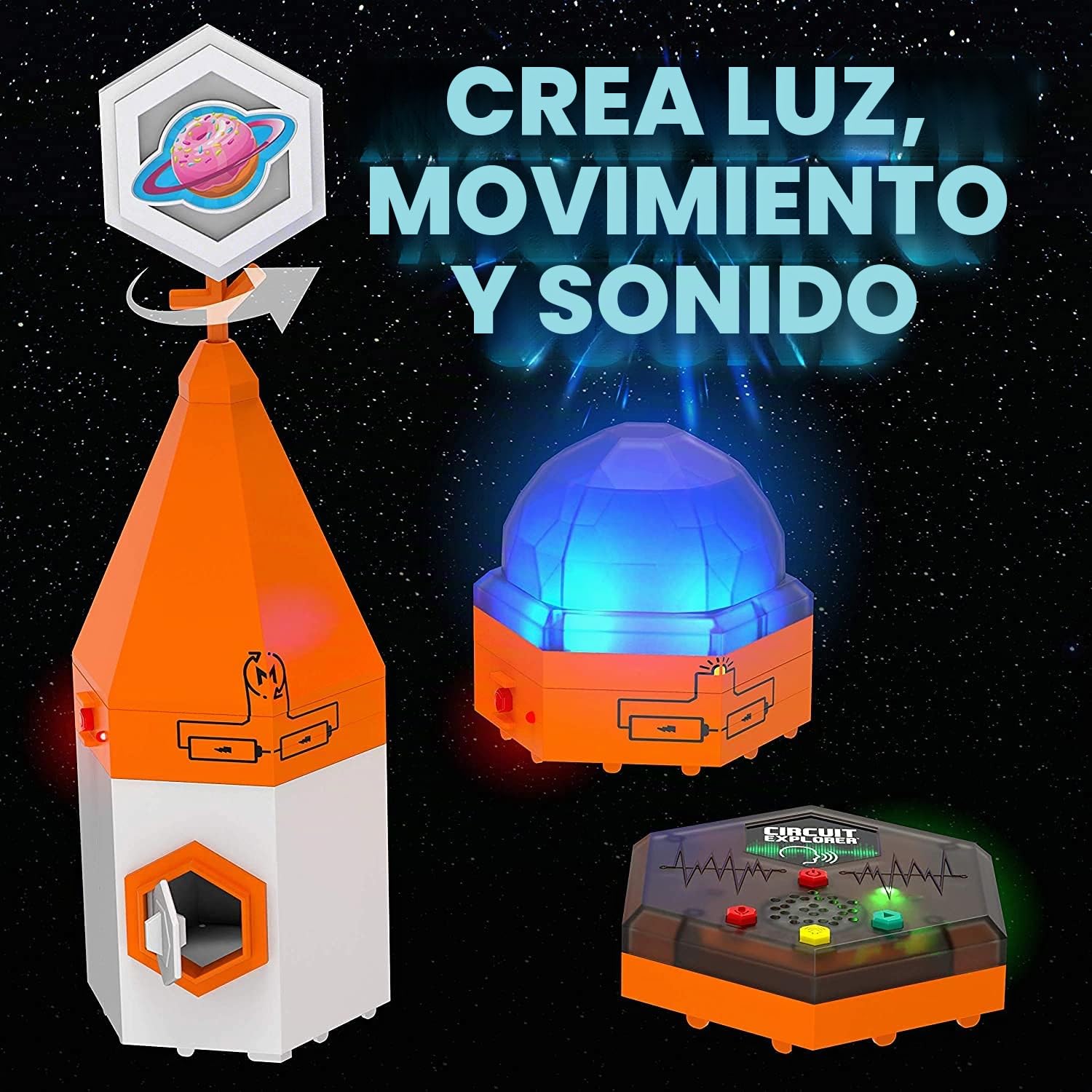 Learning Resources Estación Base Deluxe de Explorador de circuitos, Juguete de Stem, 6+ años