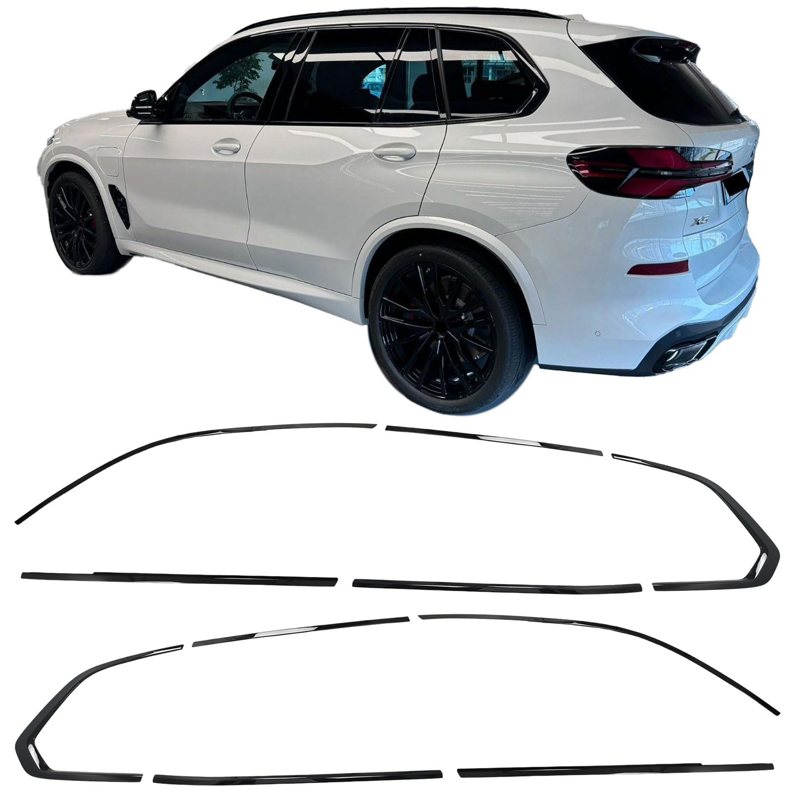 Shadow Line Zierleisten Set Schwarz Glanz passt für BMW X5 G05 ab 2018